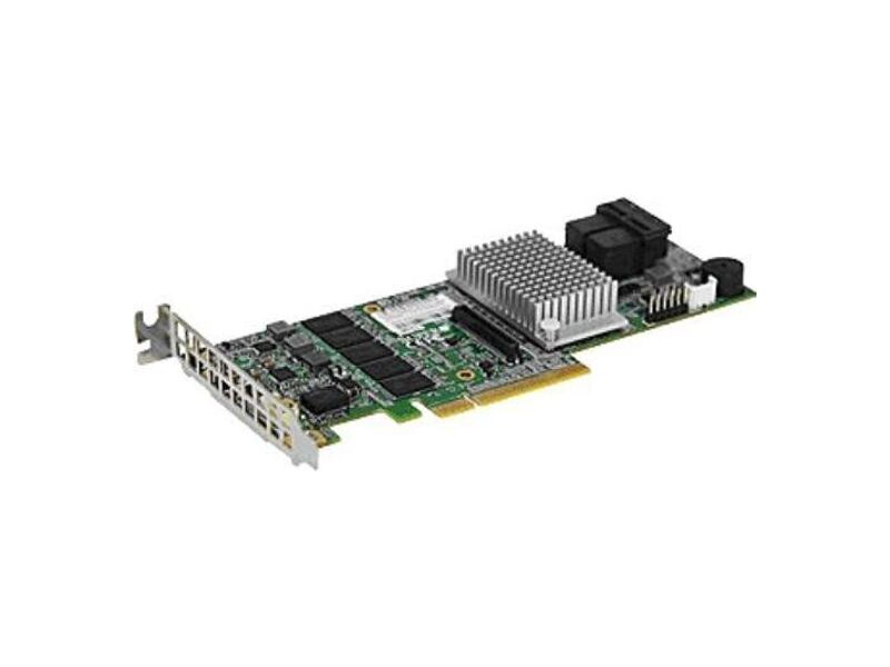 AOC-S3108L-H8IR  Supermicro AOC-S3108L-H8IR SAS3108 8 int ports PCI Express 3.0 x8 SAS 12G RAID 0, 1, 5, 6, 10, 50, 60 2GB up to 240 HDD