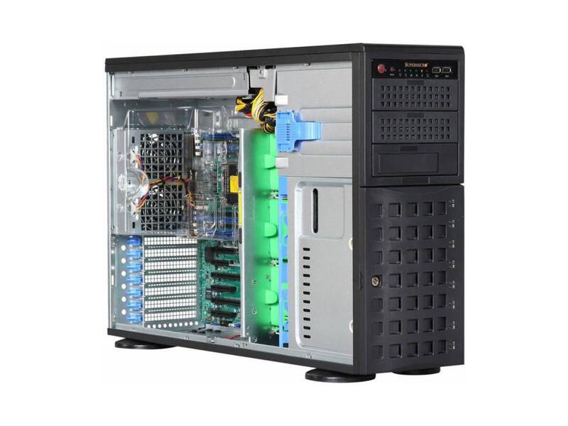 SYS-7048R-TR  Supermicro SuperServer 4U 7048R-TR no CPU(2) E5-2600v4/ v3/ no DIMM(16)/ on board C612 SATA3(6G) RAID 0/ 1/ 5/ 10/ no HDD(8)/ 2xGE/ 3xPCIEx16, 3xPCIEx8/ 2xR9200W
