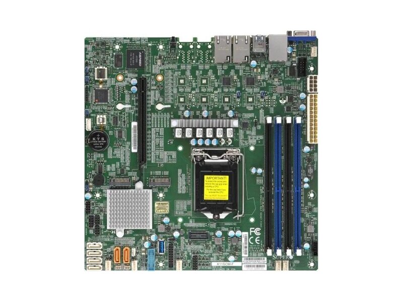 MBD-X11SCM-F-B_bundle  Системная плата Supermicro MBD-X11SCM-F, SKT LGA1151, C246 chipset, 4x DDR4 2666 MHz ECC UDIMM, 2x1G