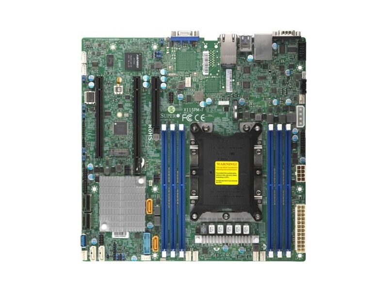 MBD-X11SPM-F-O  Supermicro Server motherboard MBD-X11SPM-F-O, Single socket, Intel C621, 6xDDR4, 12xSATA3 6G, 3xPCIe3.0, 2xGE Marvell 88E1512, microATX, Retail