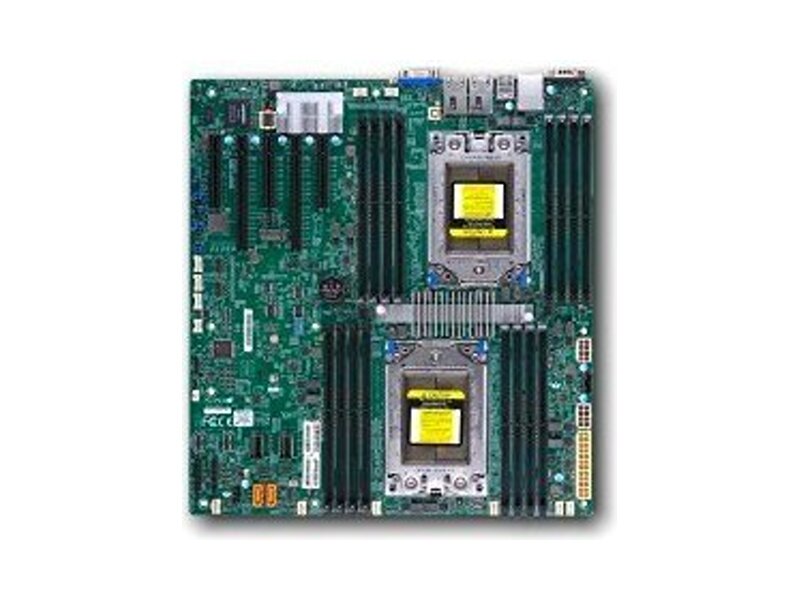 MBD-H11DSI-NT  Supermicro Server motherboard MBD-H11DSI-NT, Dual socket, AMD EPYC 7000, 16xDDR4, 10xSATA3 6G, 5xPCIe3.0, 2x10GE iX550, EATX