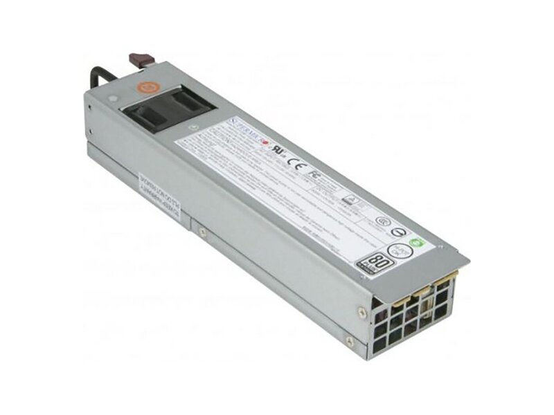 PWS-609P-1R2  Блок питания 1U, platinum efficiency, 600W, AC input: 100-127/ 200-240Vac
