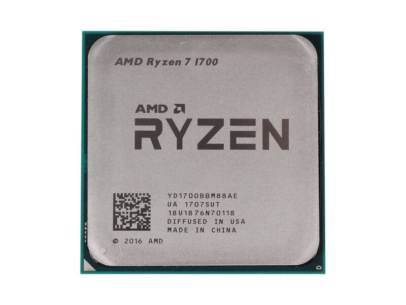 YD1700BBM88AE  AMD CPU Desktop Ryzen 7 1700 8C/ 16T (3.0/ 3.7GHz Boost, 20MB, 65W, AM4) tray 2