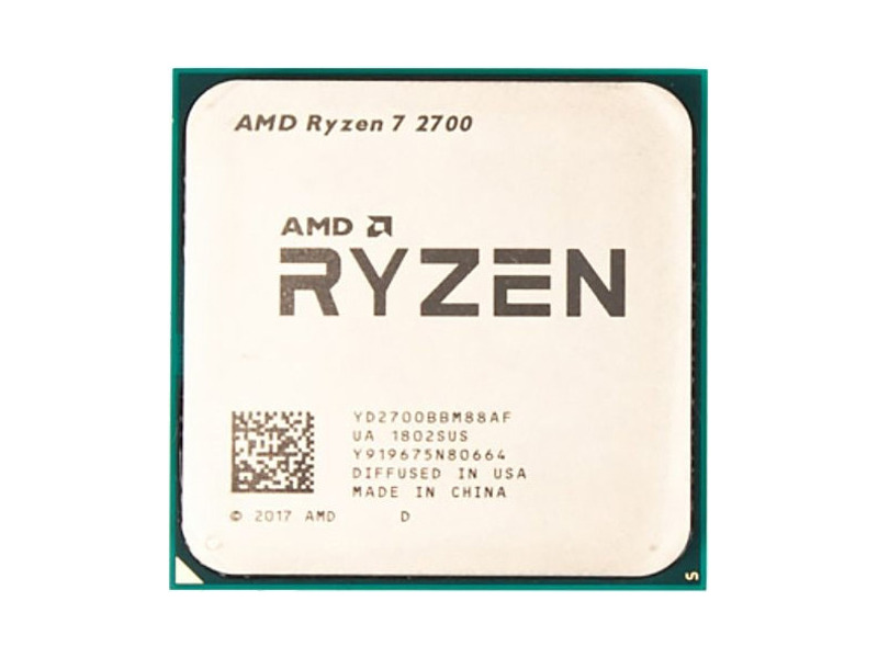 YD2700BBM88AF  AMD CPU Desktop Ryzen 7 2700 8C/ 16T (3.2/ 4.1GHz Boost, 20MB, 65W, AM4) tray 2