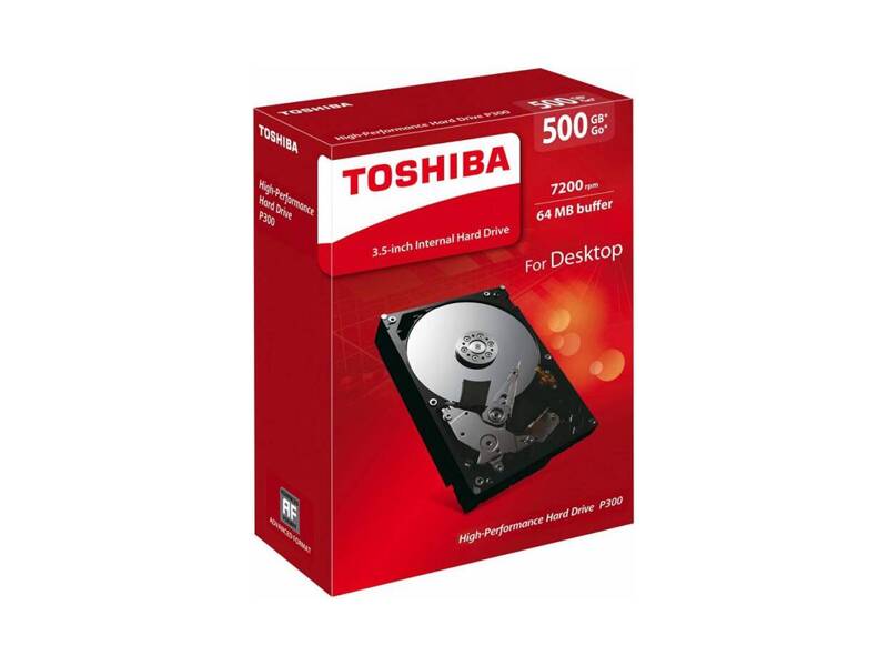 HDWD105EZSTA  HDD Desktop Toshiba HDWD105EZSTA P300 (3.5'', 500GB, 64Mb, 7200rpm, SATA6G) Retail