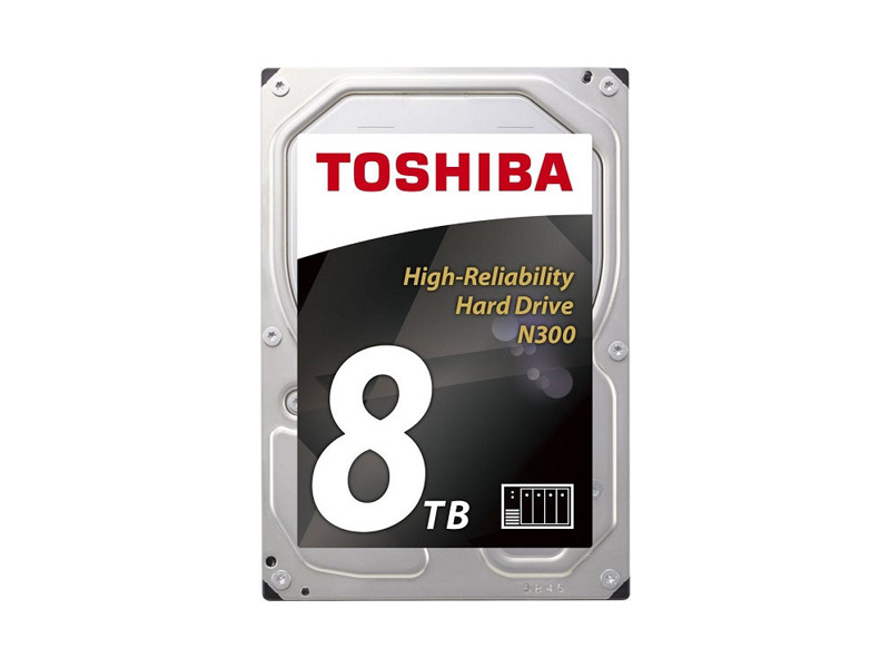 HDWN180UZSVA  HDD Toshiba HDWN180UZSVA NAS N300 (3.5'', 8TB, 128Mb, 7200rpm, SATA6G) 1