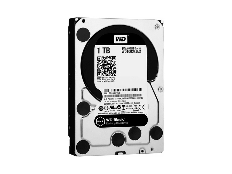 WD1003FZEX  HDD Desktop WD BLACK WD1003FZEX (3.5'', 1TB, 64Mb, 7200rpm, SATA6G)