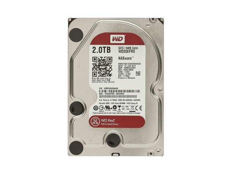 WD20EFRX  HDD WD RED NAS WD20EFRX (3.5'', 2TB, 64Mb, 5400rpm, SATA6G) 4