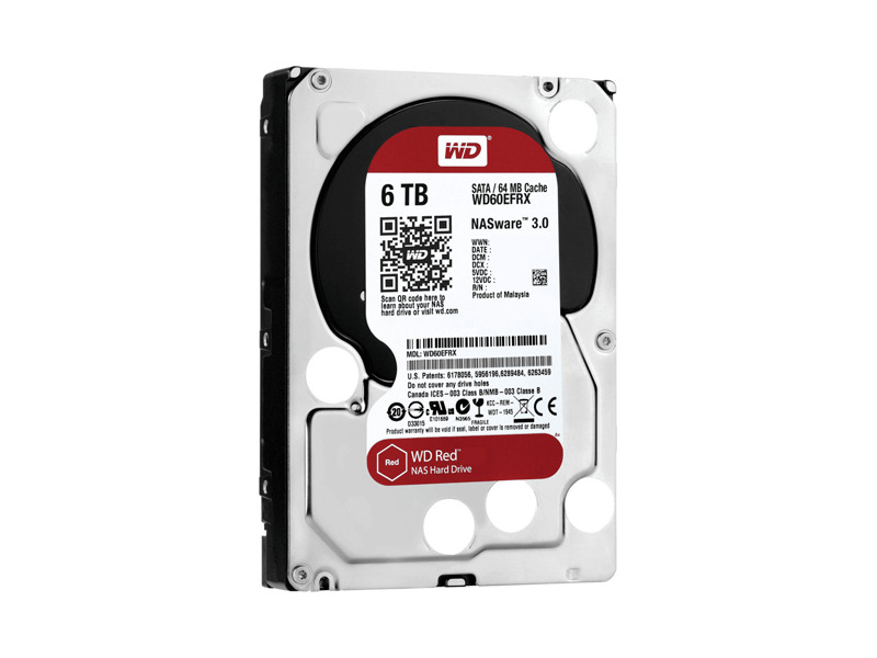 WD60EFRX  HDD WD RED NAS WD60EFRX (3.5'', 6TB, 64Mb, 5400rpm, SATA6G) 1