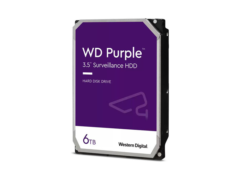 WD62PURZ  HDD WD Video PURPLE WD62PURZ (3.5'', 6TB, 128Mb, 5400rpm, SATA6G) DV&NVR