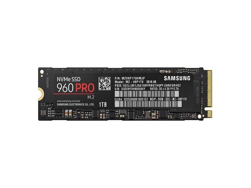 MZ-V6P1T0BW  Samsung SSD M.2, 960 PRO, 1024GB, NVMe/ PCIE 3.0 x4, R3500/ W2100Mb/ sб IOPS 440000 2