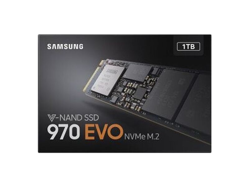 MZ-V7E1T0BW  Samsung SSD M.2, 1TB, 970 EVO, V-NAND 3-bit MLC, Phoenix, NVMe/ PCIE 3.0 x4, R3400/ W2500Mb/ s, IOPS 500 000 3