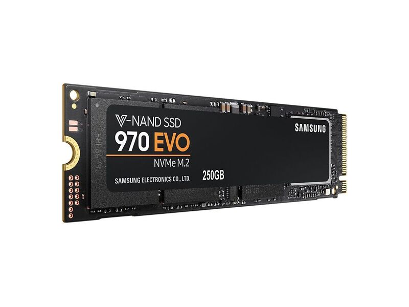 MZ-V7E250BW  Samsung SSD M.2, 250GB, 970 EVO, V-NAND 3-bit MLC, Phoenix, NVMe/ PCIE 3.0 x4, R3500/ W2500Mb/ s, IOPS 500 000