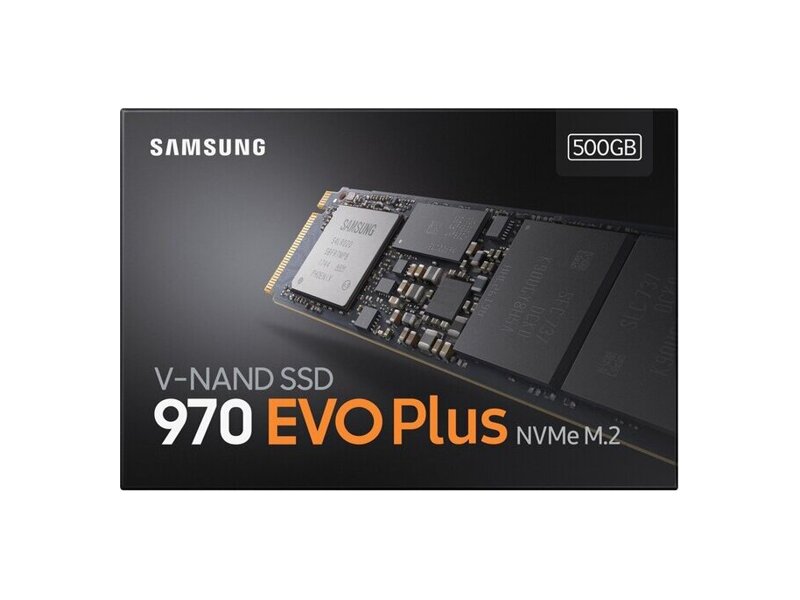 MZ-V7S500BW  Samsung SSD M.2, 500GB, 970 EVO Plus, V-NAND 3-bit MLC, Phoenix, NVMe/ PCIE 3.0 x4, R3500/ W3300Mb/ s