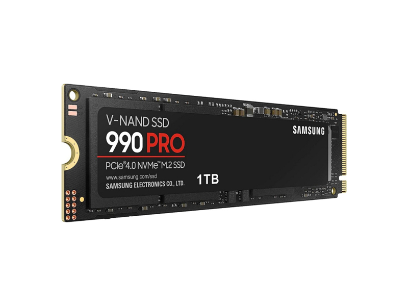MZ-V9P1T0B/AM  Samsung M.2 2280 1TB 990 PRO Black Client SSD MZ-V9P1T0B/ AM PCI-E 4.0 x4, V-NAND 3-bit MLC, 7450/ 6900, 600TBW