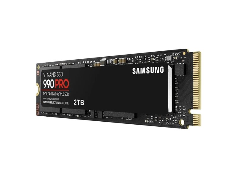 MZ-V9P2T0CW  SSD Samsung 990 PRO, 2000GB, M.2(22x80mm), NVMe 2.0, PCIe 4.0 x4, V-NAND TLC, R/ W 7450/ 6900MB/ s, IOPs 1 400 000/ 1 550 000, TBW 1200, DWPD 0.33, with Heatsink 2