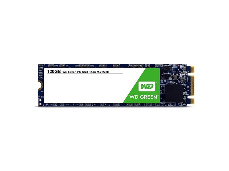 WDS120G2G0B  WD SSD Green WDS120G2G0B 120GB M2.2280 SATA-III (TLC) 3D NAND