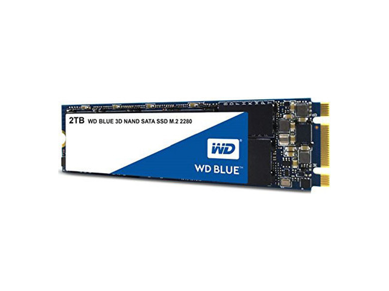 WDS200T2B0B  WD SSD Blue WDS200T2B0B 2ТB M2.2280 SATA-III (TLC) 3D NAND 1