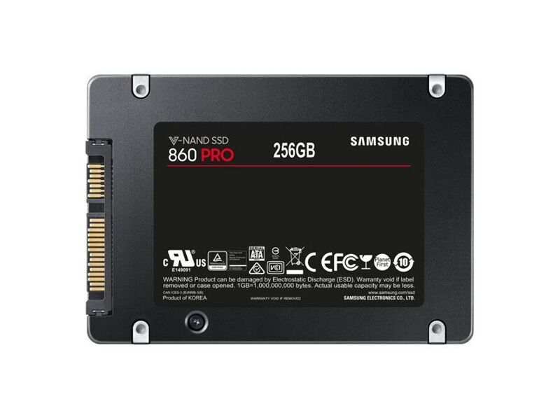MZ-76P256BW  Samsung SSD 256GB, 2.5'', 860 PRO, V-NAND 2bit MLC, MJX, SATA 6Gb/ s, R560/ W530Mb/ s 3