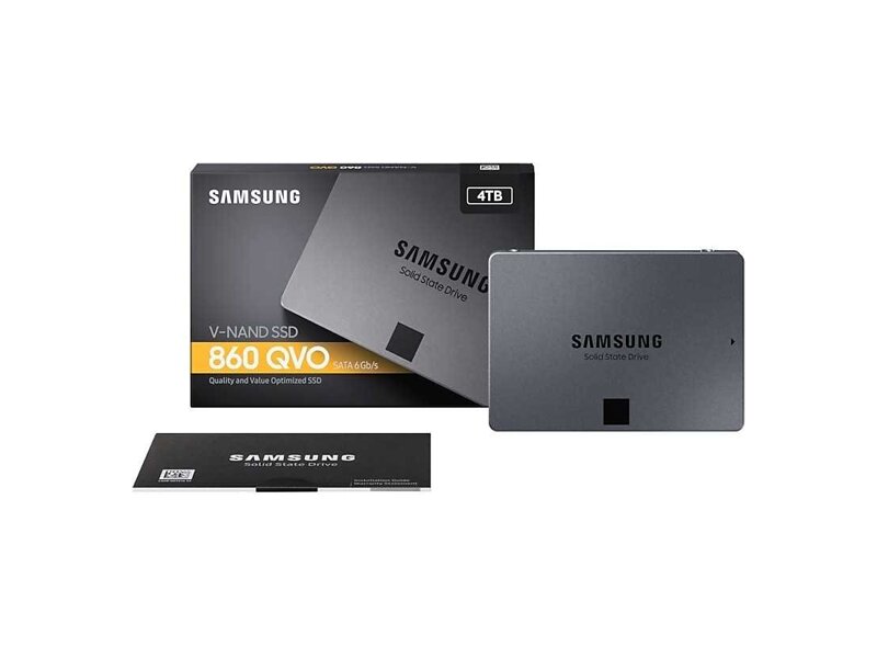 MZ-76Q4T0BW  Samsung SSD 4TB, 2.5'', 860 QVO, V-NAND 4bit MLC, SATA 6Gb/ s