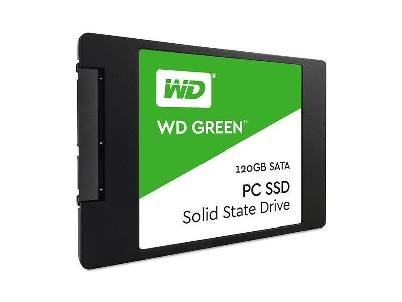 WDS120G2G0A  WD SSD Green 3D NAND WDS120G2G0A (2.5'', 120GB, SATA-III TLC) 1