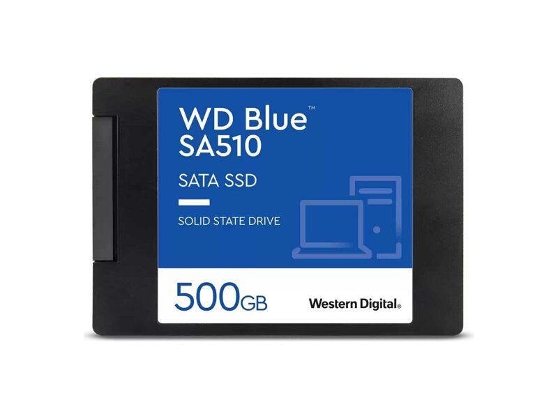 WDS500G3B0A  SSD WD Blue 3D NAND WDS500G3B0A 500ГБ 2, 5'' SATA-III (TLC)