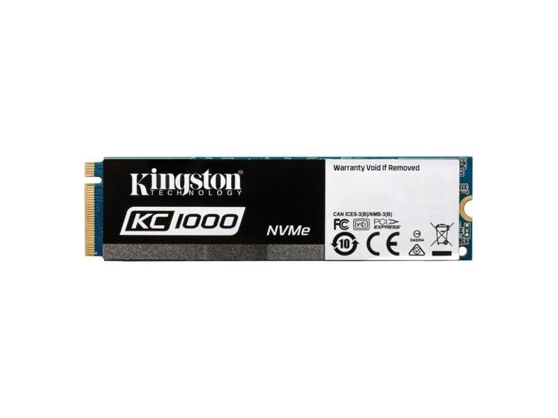 SKC1000/480G  Kingston SSD 480GB KC1000 PCIe3.0 x 4, NVMe (M.2 2280), EAN: 740617264975