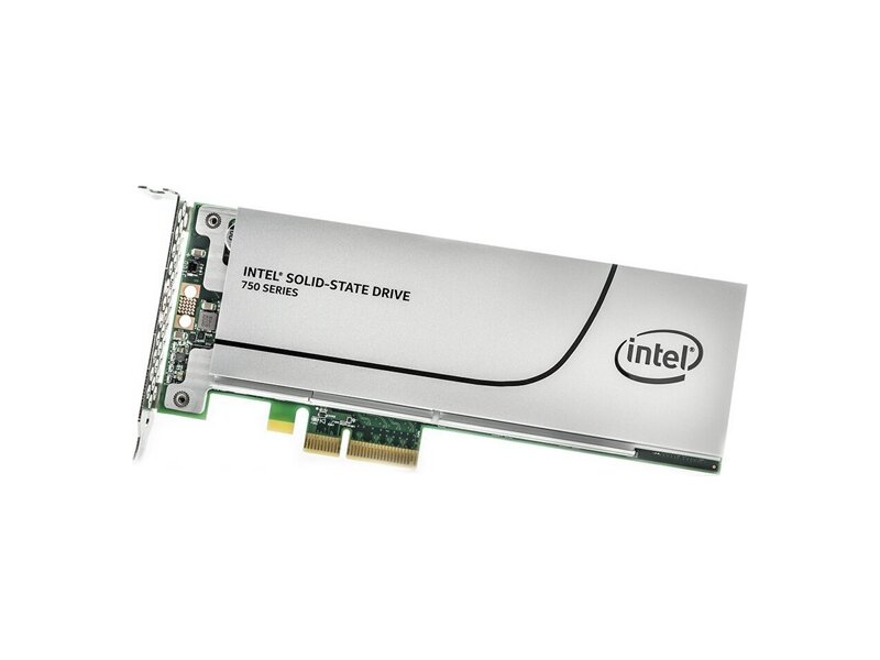 SSDPEDMW400G4X1  Intel SSD 750 Series (400GB, 1/ 2 Height PCIe 3.0 x4, 20nm, MLC) Single Pack