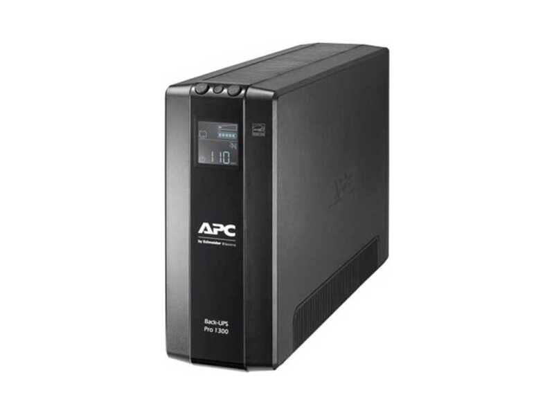 BR1300MI  ИБП APC Back-UPS Pro, Интерактивная, 1300 ВА / 780 Вт, Tower, IEC, LCD, USB, USB