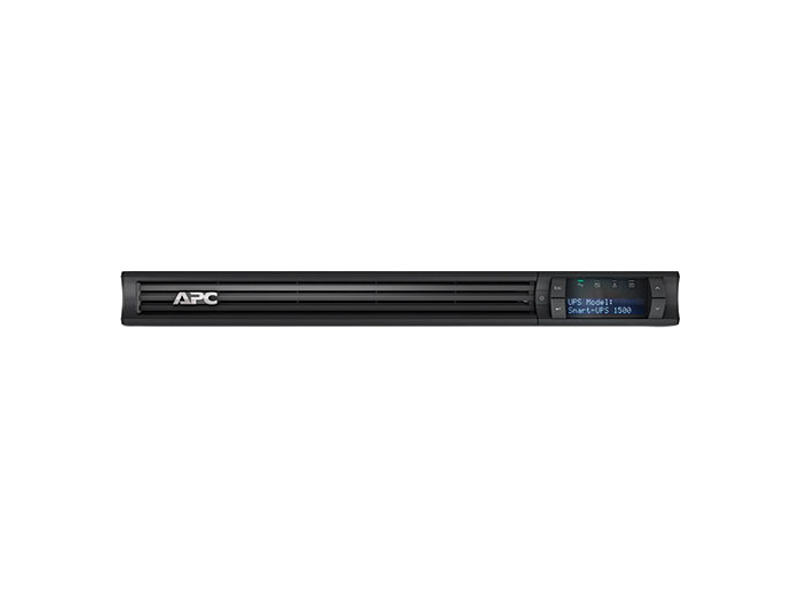 SMT1500RMI1U  ИБП APC Smart-UPS 1500VA/ 1000W, RM 1U, Line-Interactive, LCD, Out: 220-240V 4xC13 (2-Switched), SmartSlot, USB, HS User Replaceable Bat, Black 1