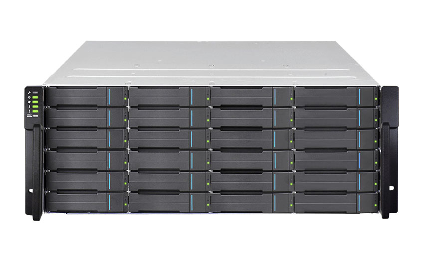 GS2024S0C0F0D-8U32  EonStor GS 2000 4U/ 24bay, cloud-integrated unified storage, supports NAS, block, object storage and cloud gateway, single upgradable subsystem including 1x12Gb/ s SAS EXP. ports, 4x1G iSCSI ports +2x host board slot(s), 2x4GB, 2x(PSU+FAN Module), 1x(Supe