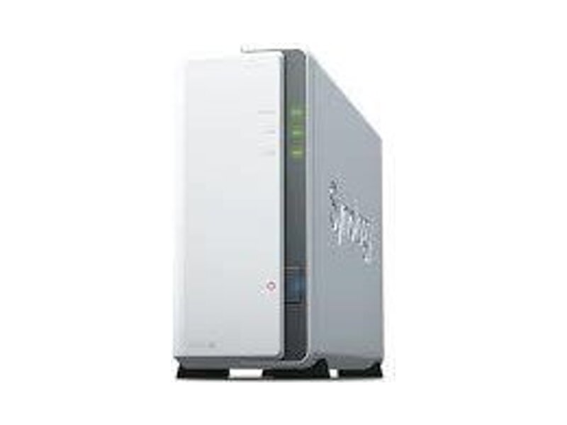 DS120J  Synology DS120J DC 800MhzCPU/ 512Mb/ upto 1HDDs/ SATA(3, 5'')/ 2xUSB2.0/ 1GigEth/ iSCSI/ 2xIPcam(upto 5)/ 1xPS/ 2YW repl DS119J