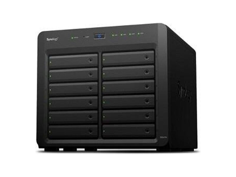 DS2415+  Synology DS2415+ QC2, 4GhzCPU/ 2Gb(upto6)/ RAID0, 1, 10, 5, 5+spare, 6/ upto 12hot plug HDDs SATA(3, 5''or2, 5'') (upto24 with DX1215 / 2xUSB3.0, 4xUSB2.0/ 1Infiniband/ 4GigEth/ iSCSI/ 2xIPcam(upto40)/ 1xPS