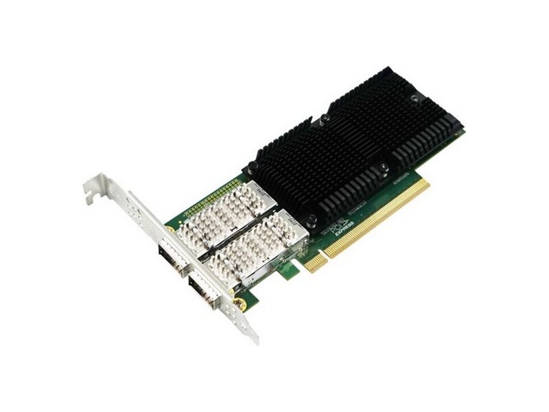 LRES1014PF-2QSFP28  Адаптер LR-Link LRES1014PF-2QSFP28 PCIe v4.0 x16 2*QSFP28 100G NIC Card Intel E810
