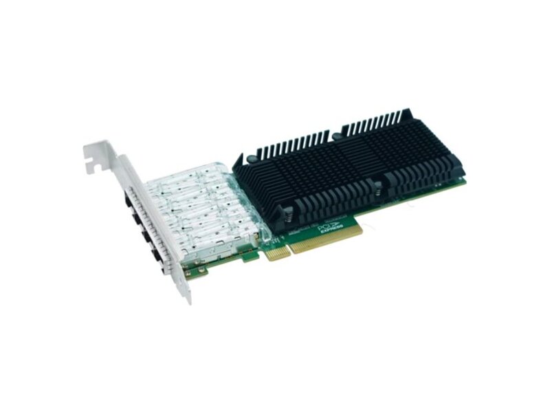 LRES1027PF-4SFP28  Адаптер LR-Link LRES1027PF-4SFP28 PCIe 4.0 x8, Intel E810, 4*SFP28 10/ 25G NIC Card