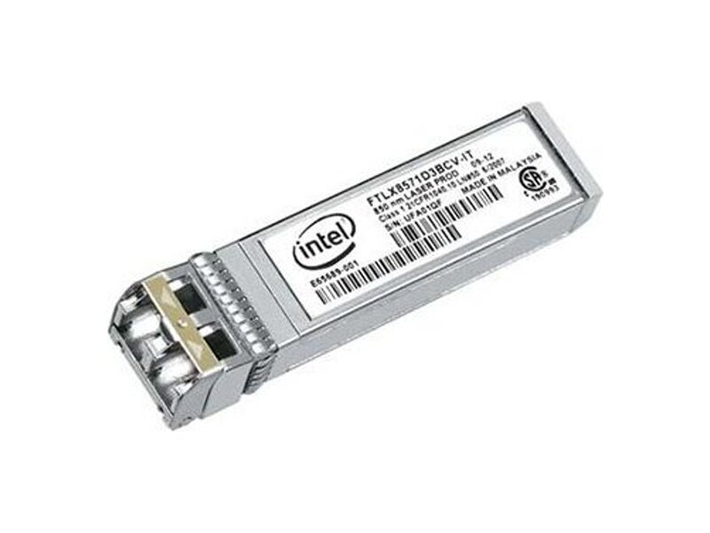 E10GSFPSR  Трансивер Intel Ethernet E10GSFPSR SFP+ SR Optics (Dual Rate 10GBASE-SR/ 1000BASE-SX)