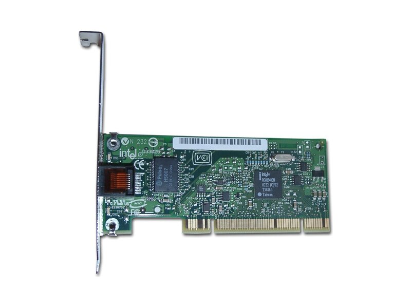 PWLA8391GTBLK  Адаптер Intel PRO/ 1000 GT Desktop (PCI, Single Port, 10/ 100/ 1000Base-T, Gigabit Ethernet)