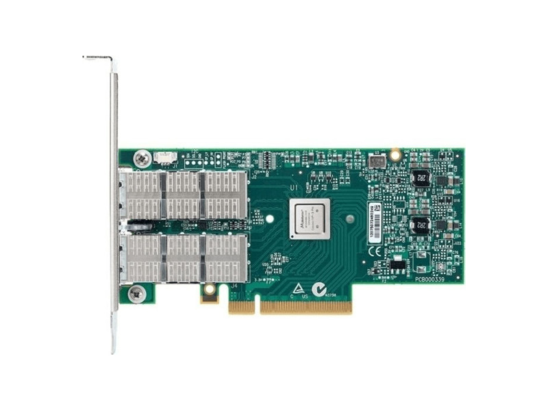 MCX453A-FCAT  Адаптер Mellanox MCX453A-FCAT ConnectX-4 VPI adapter card, FDR IB 40/ 56GbE, single-port QSFP28, PCIe3.0 x8, tall bracket, ROHS R6