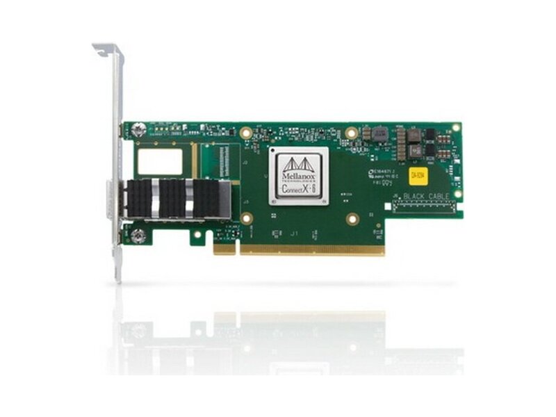 MCX653105A-ECAT  Адаптер Mellanox MCX653105A-ECAT ConnectX-6 VPI adapter card, 100Gb/ s (HDR100, EDR IB and 100GbE), single-port QSFP56, PCIe3.0/ 4.0 x16, tall bracket