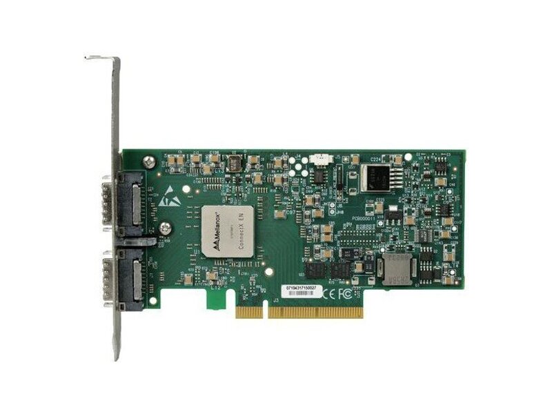 MNPH29D-XSR  Адаптер Mellanox MNPH29D-XSR ConnectX-2 EN network interface card, dual-port SFP+, PCIe2.0 x8 5.0GT/ s, short bracket, RoHS R6