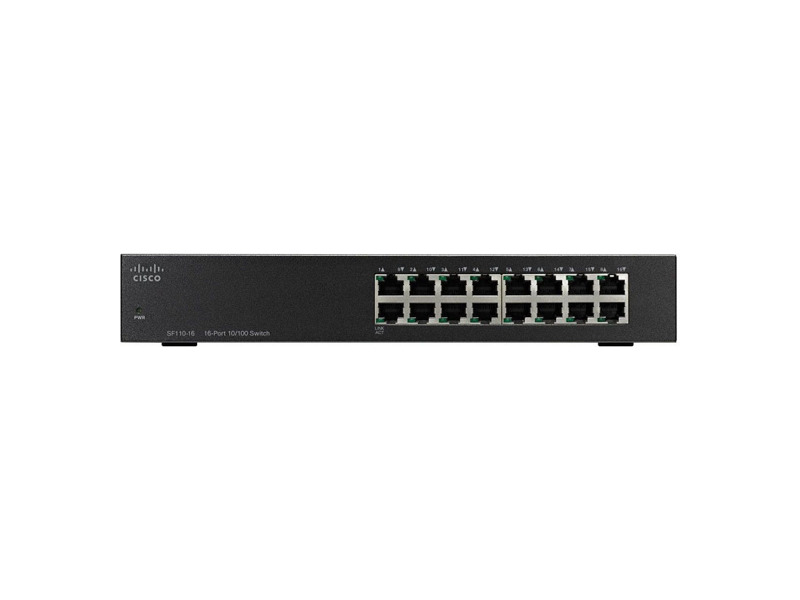 SF110-16-EU  Коммутатор 16-портовый Cisco SF110-16 16-Port 10/ 100 Switch