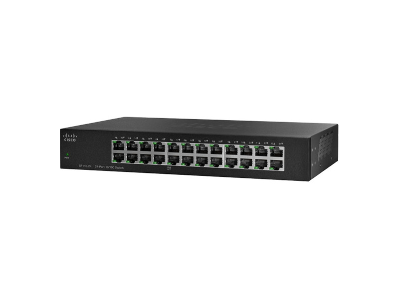 SF110-24-EU  Коммутатор 24-портовый Cisco SF110-24 24-Port 10/ 100 Switch