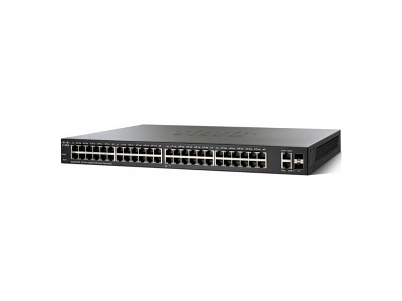 SG220-50P-K9-EU  Коммутатор 50-портовый Cisco SG220-50P 50-Port Gigabit PoE Smart Plus Switch