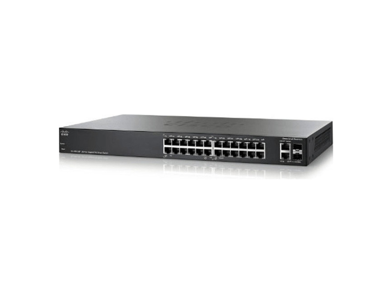 SLM2024T-EU  Коммутатор 26-портовый Cisco SG 200-26 26-port Gigabit Smart Switch