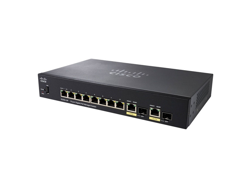 SG350-10P-K9-EU  Коммутатор 10-портовый Cisco SG350-10P 10-port Gigabit POE Managed Switch