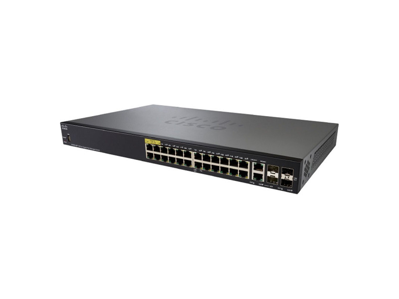 SG350-28MP-K9-EU  Коммутатор 28-портовый Cisco SG350-28MP 28-port Gigabit PoE Managed Switch
