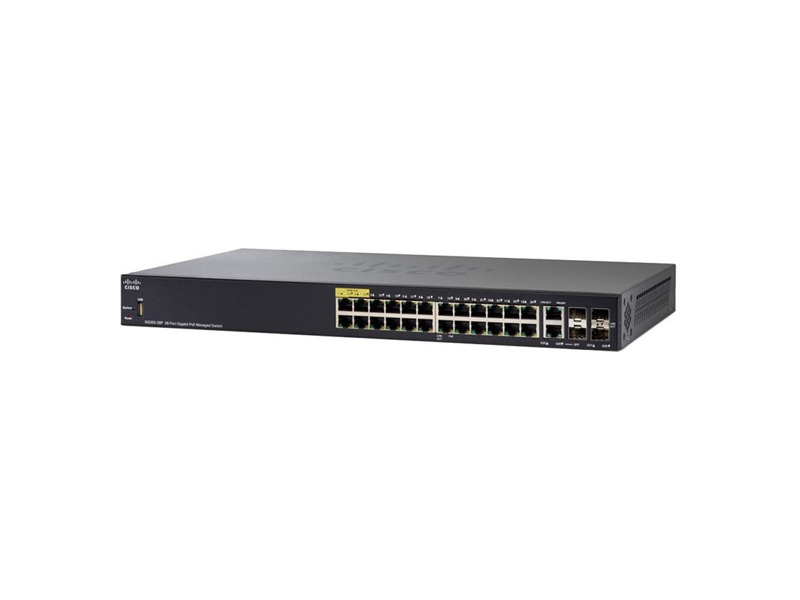 SG350-28P-K9-EU  Коммутатор 28-портовый Cisco SG350-28P 28-port Gigabit PoE Managed Switch