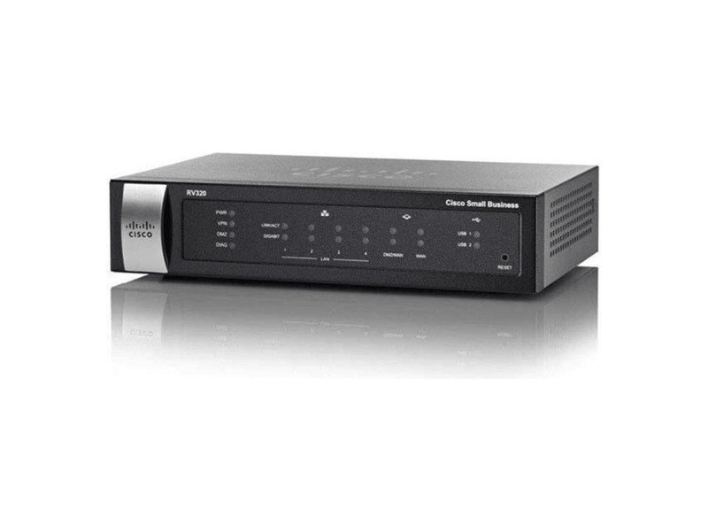 RV320-K8-RU  Маршрутизатор Cisco RV320 Dual Gigabit WAN VPN Router