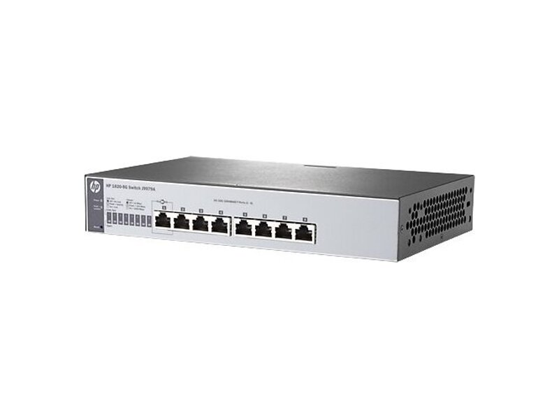 J9979A#ABB  Коммутатор HPE OfficeConnect 1820 8G Switch (8x 10/ 100/ 1000, WEB-managed, fanless, desktop, can be powered with PoE) (repl. For J9802A)
