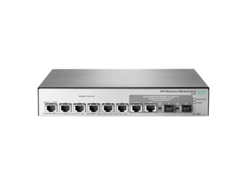 JL169A#ABB  Коммутатор HPE OfficeConnect 1850 6XGT 2XGT/ SFP+ Switch (6x 1/ 10GBase-T RJ-45, 2x 1/ 10G combo, Web-managed)